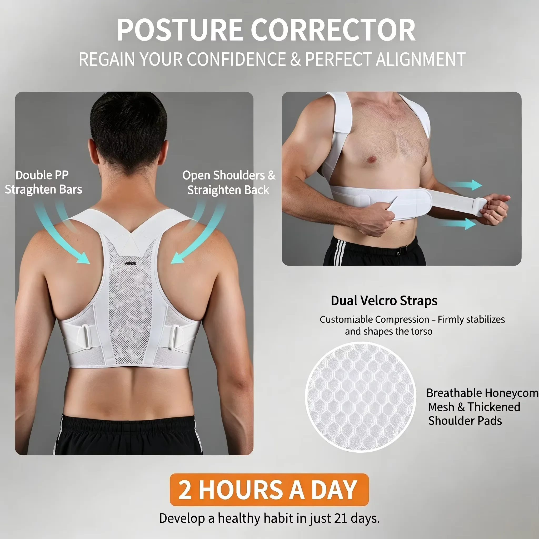 Regulowany korektor postawy VB – Posture Corrector Back recenzja i cena